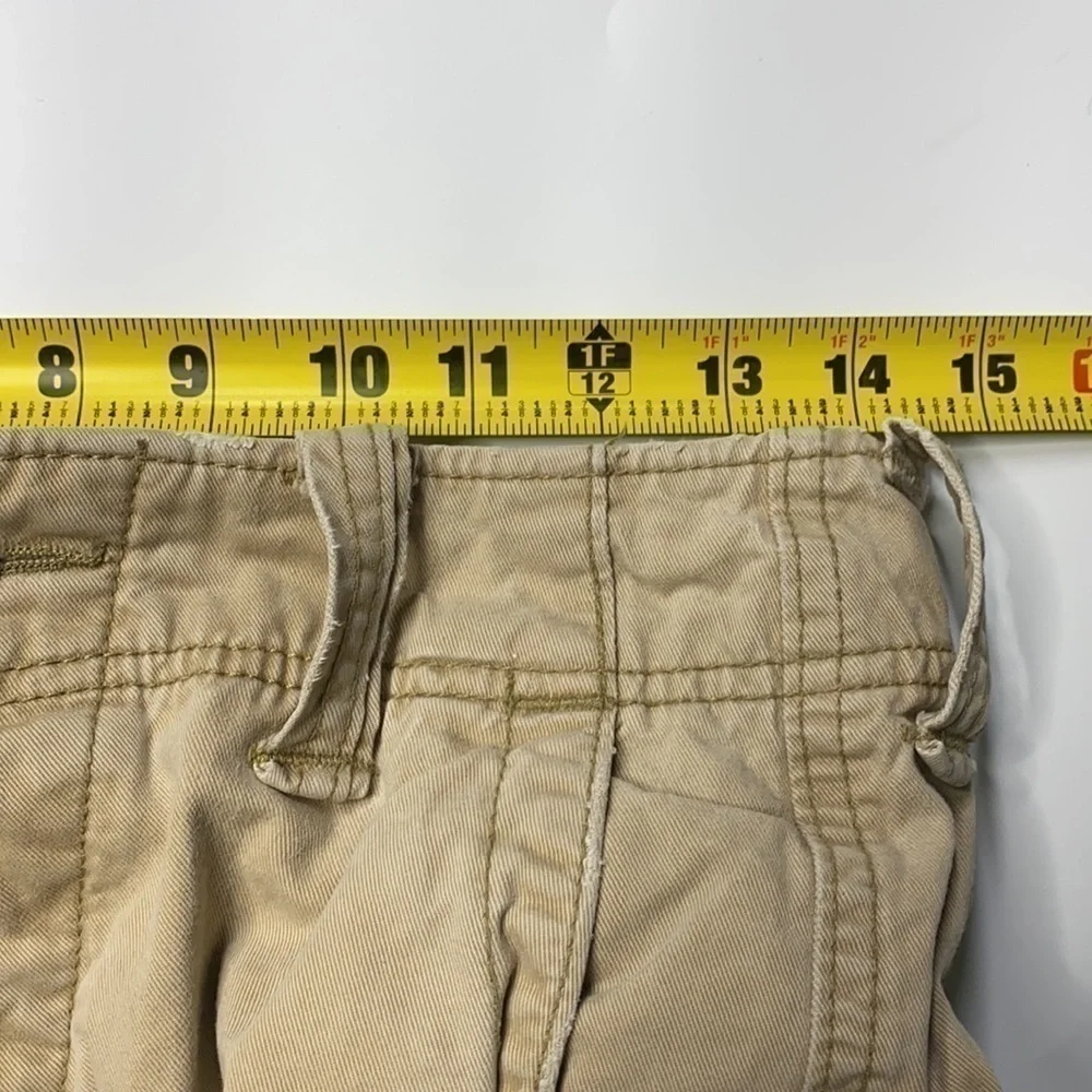 Hollister Tan Button Fly Cargo Shorts Size 28